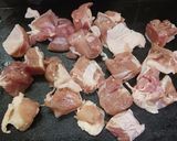 鶏もも肉となすの甘酢炒め作り方1写真