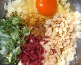 もやしと豆腐のお好み焼き作り方1写真