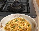 キムチ豆腐炒飯のチーズ乗せ焼き作り方5写真