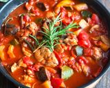 煮込み15分♪鶏肉と夏野菜のカチャトーラ作り方8写真