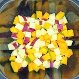HB早焼き♪ふんわり♡さつまいも&かぼちゃ食パン作り方3写真