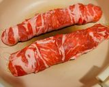 トリュフ香る豚肉のヤングコーン巻き作り方6写真