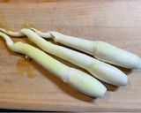 マコモダケのにんにく炒め作り方1写真