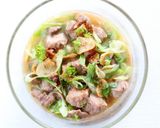 旨味ある【カシラとネギの白だし浸し】作り方5写真