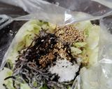 ごまたっぷりレタスの塩昆布和え作り方2写真
