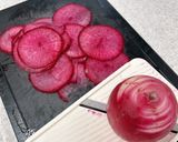 紅くるり大根の柚子カルパッチョ作り方3写真