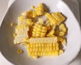 簡単★トウモロコシらっきょう青じそご飯作り方1写真