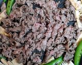 簡単ランチ！たけのこスナップエンドウ牛丼作り方6写真