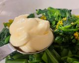 菜の花のマヨ辛子醤油和え作り方3写真