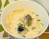サバ缶と玉ねぎの味噌ミルクスープ作り方3写真
