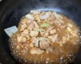 かぼちゃと鶏の甘辛炒め作り方2写真