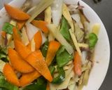 お一人様野菜たっぷりビビンバウインナー丼作り方12写真