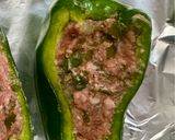 オーブンで簡単 ピーマンボートの肉詰め焼き作り方4写真
