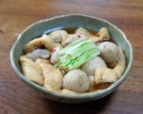 里芋と油揚げの煮物作り方7写真