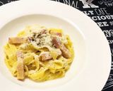 お店の味!濃厚カルボナーラパスタ作り方5写真
