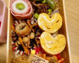 ハート卵焼き(キッチンペーパーの芯で)作り方3写真