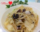 フライパン1つ！たことキャベツのパスタ作り方4写真