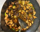 新鮮ホルモンの麻婆茄子作り方7写真