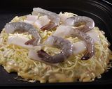 デラックスお好み焼き　カーキ入り作り方4写真