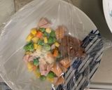 レンジ簡単中華風梅ウスター照味炒飯弁当作り方3写真