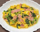 ほうれん草＆ベーコン🥓＆卵🥚炒め😃作り方3写真