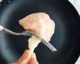 ワンパン☆塩麹ささ身の甘辛焼き作り方1写真