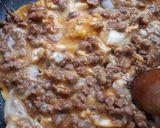 節約☆豚粗挽きひき肉とたまごのそぼろ丼作り方3写真
