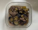 レンジで簡単！ご飯泥棒ナスの中華そぼろ煮作り方8写真