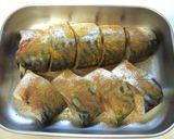 カレー風味で塩サバのカリカリ胡麻焼き！作り方1写真