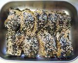 カレー風味で塩サバのカリカリ胡麻焼き！作り方3写真
