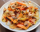 カンゾウの蕾、キノコなどの美味しい油炒め作り方8写真