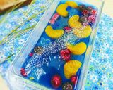 ブルーハワイのきらきらフルーツゼリー作り方4写真