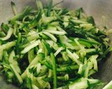 ぴりっ☆胡瓜とピーマンのさっぱり和え作り方1写真