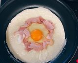 ハムとレタスの簡単ガレット作り方4写真