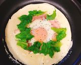 ハムとレタスの簡単ガレット作り方6写真