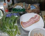 ☆ベーコンとえびパスタ☆作り方1写真