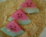 かわいい！すいか白玉in夏のきなこビーチ作り方9写真