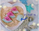かわいい！すいか白玉in夏のきなこビーチ作り方11写真
