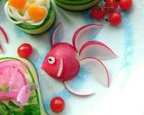 材料二つ❤ラディッシュの金魚飾り作り方2写真