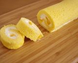 レンジで簡単☆HMと卵１個のロールケーキ作り方7写真