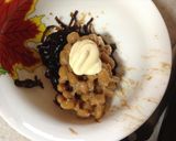 納豆としいたけ昆布のトースト作り方3写真