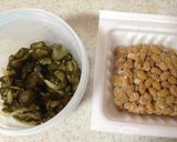 きゅうりの佃煮と納豆のチャーハン作り方1写真