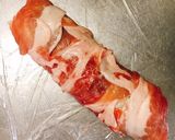 にんにく味でうずらの卵と大葉の豚肉ロール作り方6写真