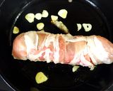 にんにく味でうずらの卵と大葉の豚肉ロール作り方7写真