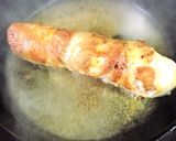 にんにく味でうずらの卵と大葉の豚肉ロール作り方9写真