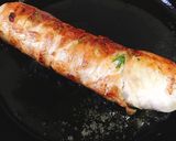 にんにく味でうずらの卵と大葉の豚肉ロール作り方10写真