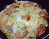 あぶら麩とキャベツの卵とじ作り方3写真
