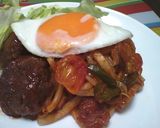 もやしとピーマンのケチャップうどん作り方5写真