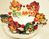 ここたま⭐誕生日ケーキ⭐キャラチョコ作り方7写真