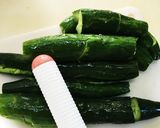 叩きキュウリのピリ辛漬け作り方1写真